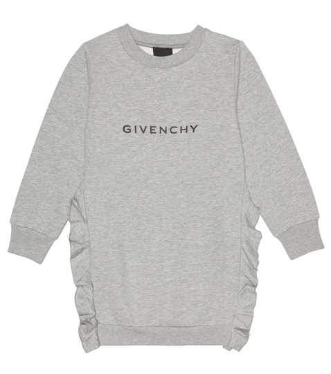 Logo jersey sweatshirt dress