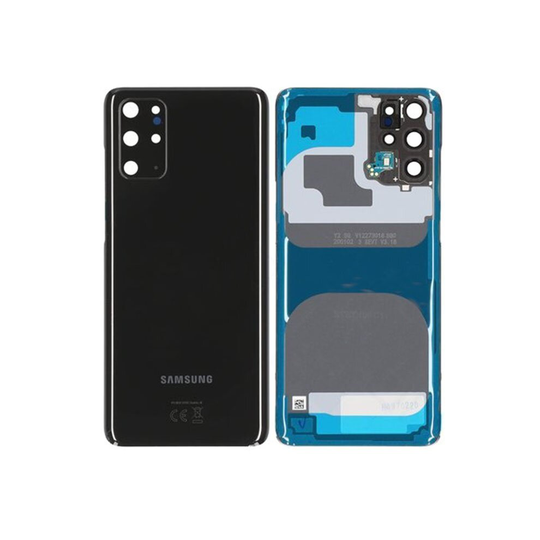Genuine Samsung G985 Galaxy S20 Plus Rear Back Glass / Battery Cover With Camera Lens - Cosmic Black