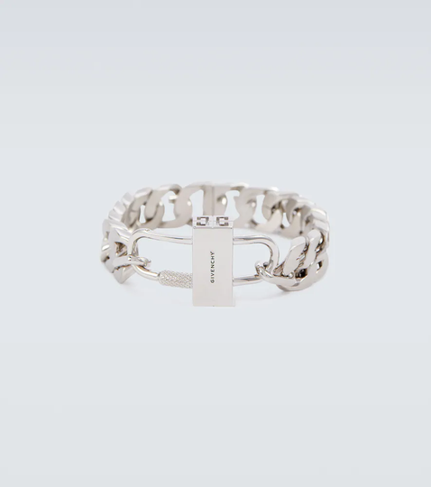 4G silver-toned bracelet