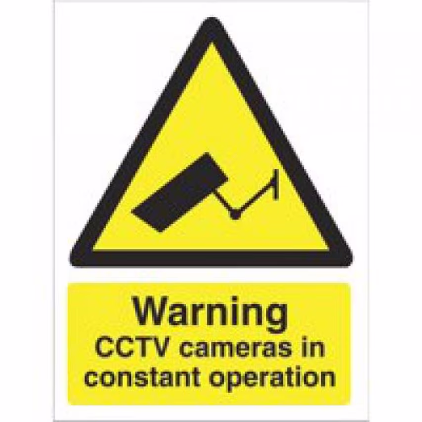 Stewart Superior Warning CCTV Cameras Sign 150 x 200mm
