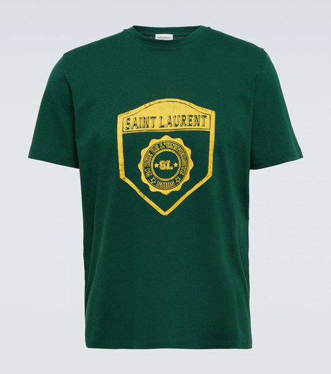 Printed cotton jersey T-shirt