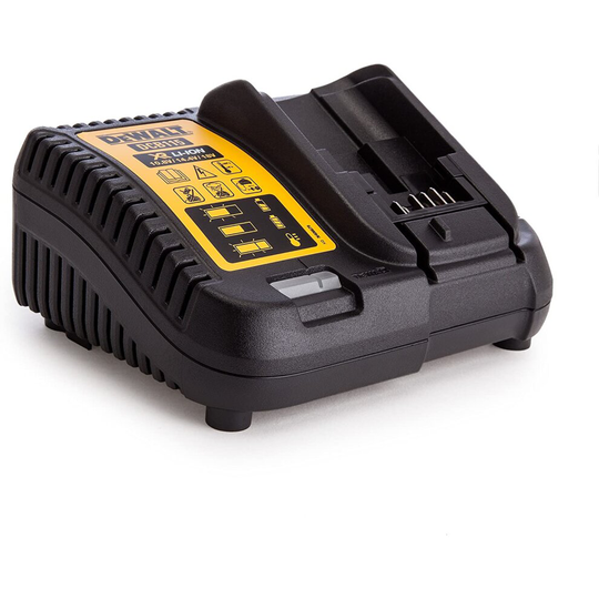 Dewalt DCB115 DEWDCB115 DCB115-GB XR Multi Voltage Li-Ion Battery Charger 10.8V, 14.4V & 18V, 230 V, Black/Yellow, One size