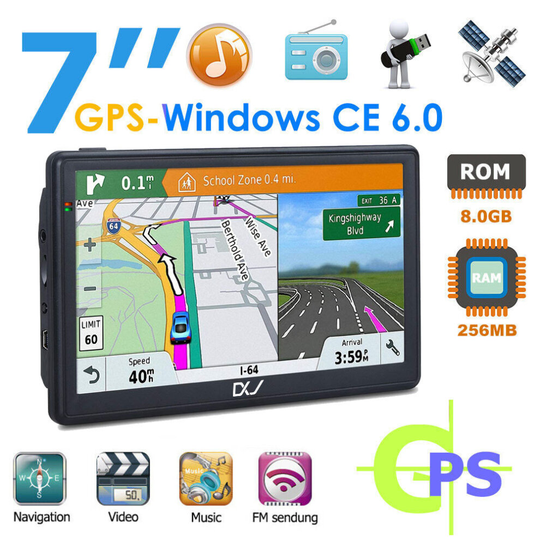 (7 INCH) SAT NAV 8 GB touchscreen gps navigator EU MAPS