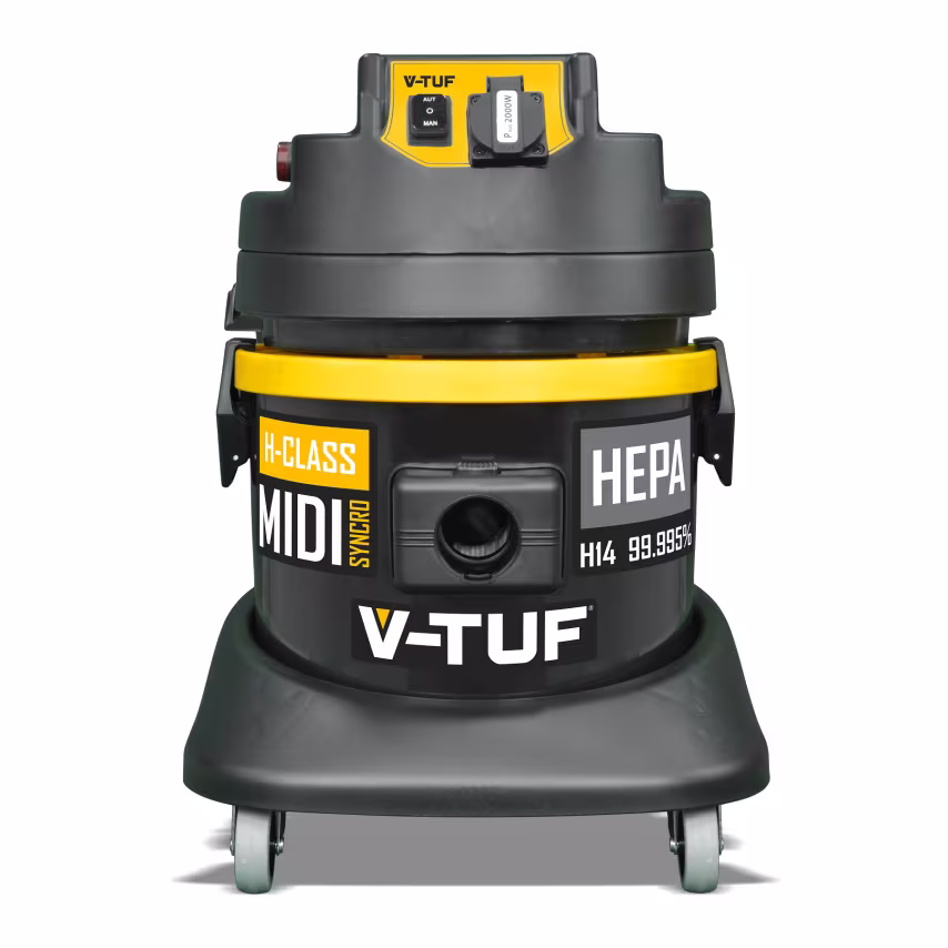 V-Tuf Midi Syncro 240V H Class Dust Extractor with Powertool Syncro