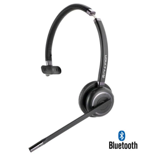 Andrea Communications WNC-2100 On-Ear Noise Cancelling Wireless Bluetooth Mono H
