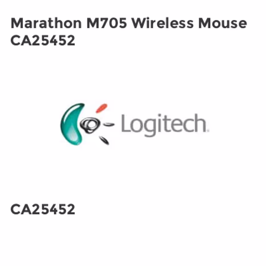 Logitech Marathon M705 Wireless Mouse CA25452- you get 4