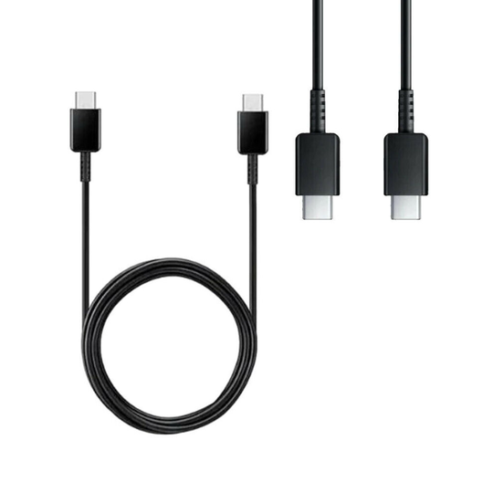 (Cable Only) Official Samsung EU 2 Pin EP-TA800EBE Quick Charge Adapter 25W USB Type C Black
