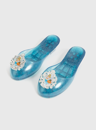 Disney Princess Teal Cinderella Jelly Shoes - One Size
