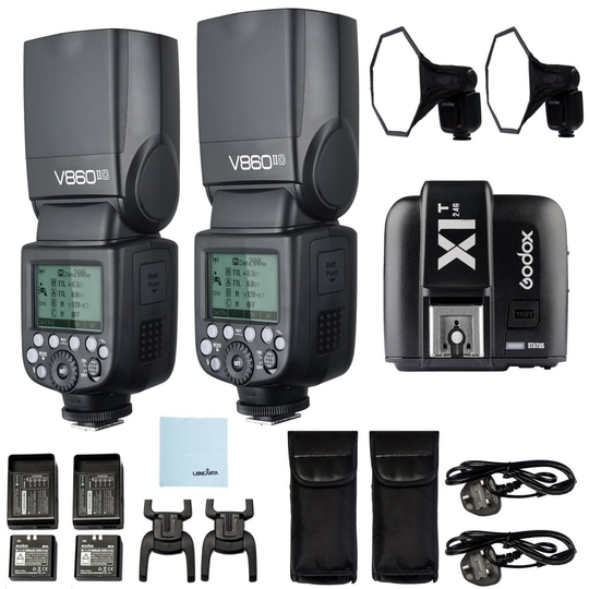 Godox V860II-Sony Ving Portable Flash Two Kit Godox X1T Sony Trigger