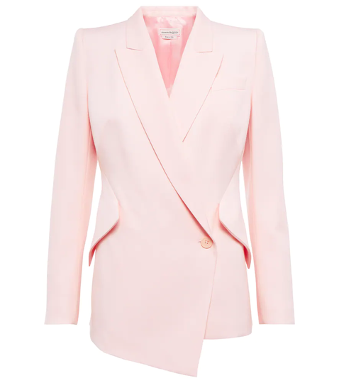 Single-breasted wool blazer
