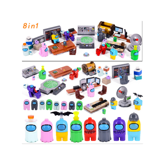 (style 4) Among Us Toys Model Figures Building Blocks Set Kids Toys