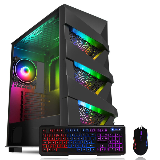 Nox Gaming PC Bundle Vengeance | i5 2400 Quad Core - Nvidia GT1030 - 16GB RAM - 2TB HDD - Set