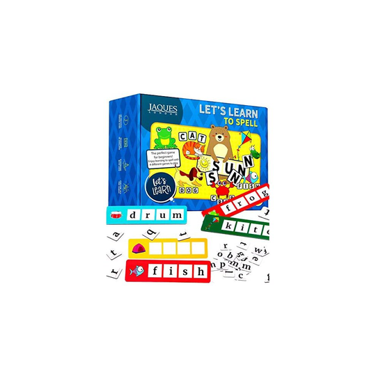 Jaques of London Phonics Spelling Games | Includes 4 Games to Play | Fun Educational Toys for 3 4 5 year olds | Perfect Games for 4 5 6 year olds Boys