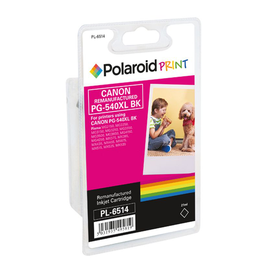 Polaroid PG-540XL Remanufactured Inkjet Cartridge Black 5222B005-COMP PL