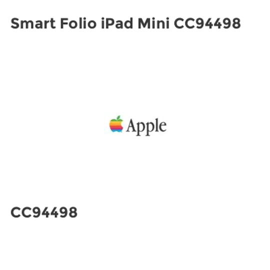 Apple Smart Folio iPad Mini CC94498- you get 3