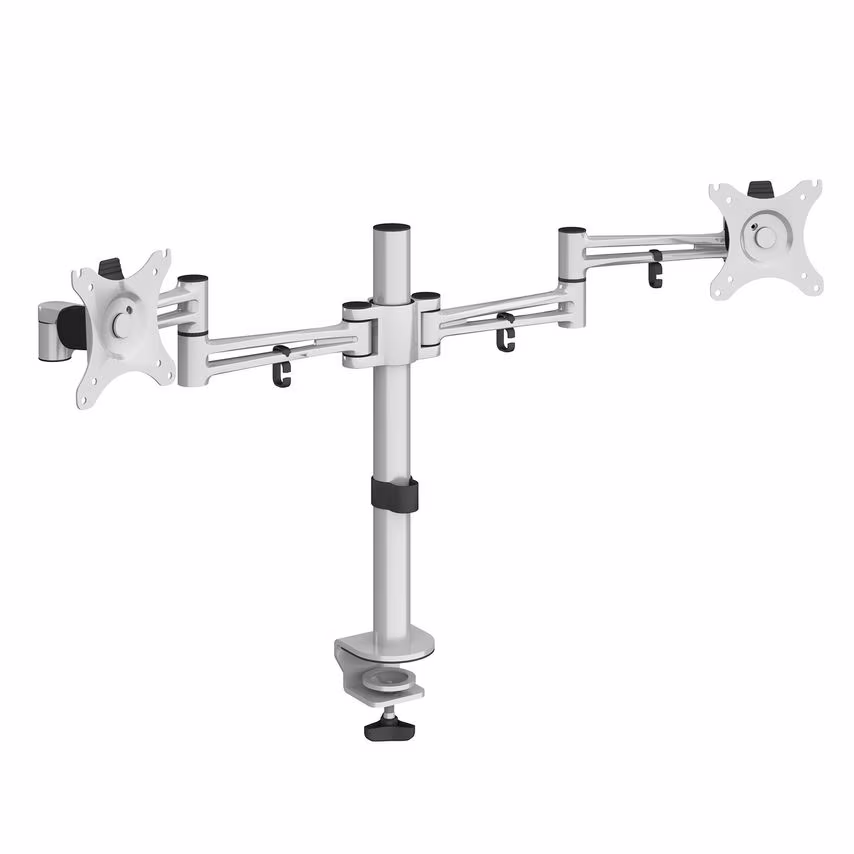 Dams Luna Double Flat Screen Monitor Arm - Black