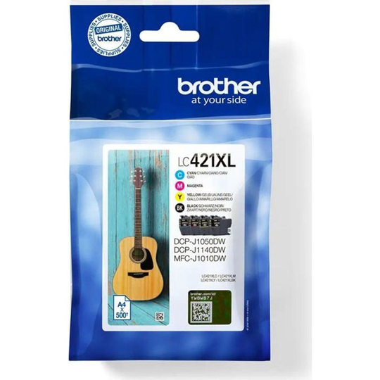 Brother Value Pack Black Cyan Magenta Yellow Standard Capacity Ink Cartridge 500