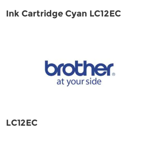 Brother Ink Cartridge Cyan LC12EC