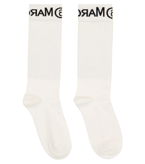 Logo cotton-blend socks