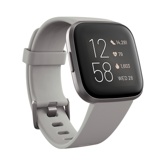 Fitbit Versa 2 Smart Watch - Grey Alu / Stone Band