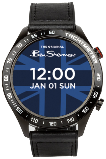 Ben Sherman Black Strap Smart Watch
