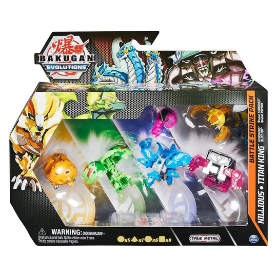 Bakugan Evolutions NILLIOUS & TITAN KING Battle Strike Pack