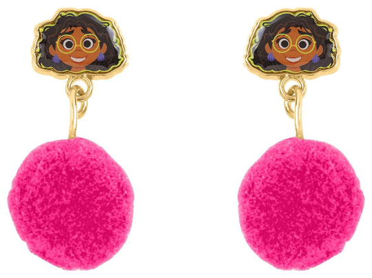 Disney Pink Pom Pom Mirabel Dangle Drop Earrings