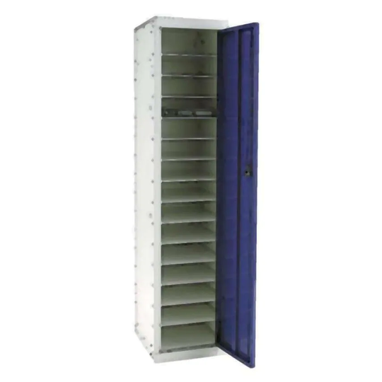 Link51 1778 x 381 x 457mm 15 Door/15 Compartment Laptop Storage Locker, Grey/Yel