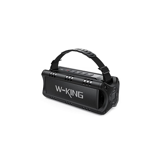 Bluetooth Speaker, W-KING 30W Portable Wireless Speakers Waterproof, 24 Hours Playtime, 5000mAh Battery with Punchy Bass, NFC, TF Card, USB Playback -