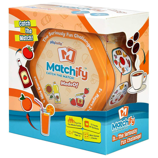 Matchify Madeof Game Card Family Match Fun Educational Travel Party Learning