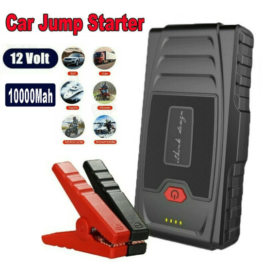 12V Car Jump Starter 600A Emergency Battery Booster Power Bank Pack