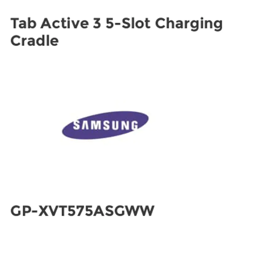 Samsung Tab Active 3 5-Slot Charging Cradle