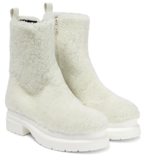 Shearling ankle boots