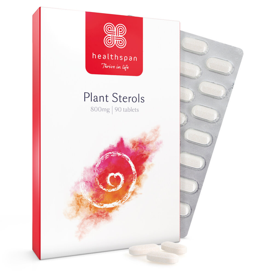 Healthspan Plant Sterols 800mg, 90 Tablets, Cholesterol Levels, Vegan