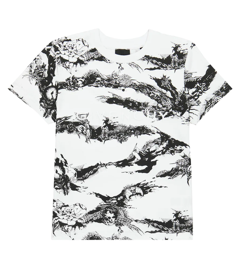 Printed white T-shirt