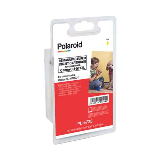 Polaroid CLI-571XL Yellow Inkjet Cartridge 0334C001-COMP