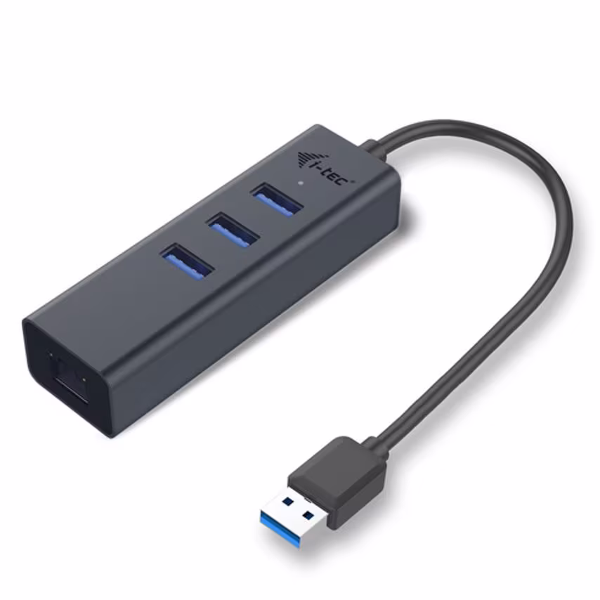 I I-Tec Usb 3.0 Metal Hub + Glan 3G60101- you get 8