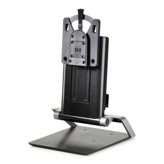 HP Hp Integrated Work Center Stand - Monitor/Desktop Stand - 17"-24" - Black - F