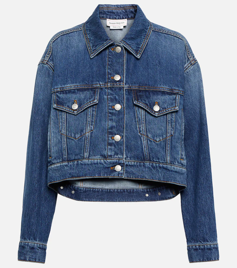 Cropped denim jacket