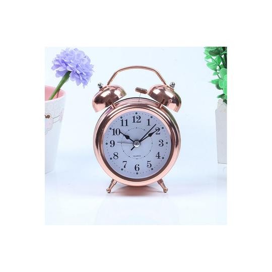 (#4) NEW Retro Loud Double Bell Alarm Clock Bedroom