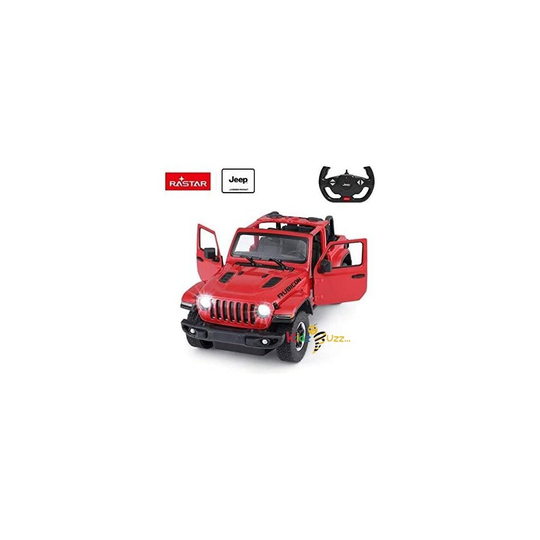 (Yellow) Jeep Wrangler JL 1:14 RC Toy Car - Offically Licenced Car
