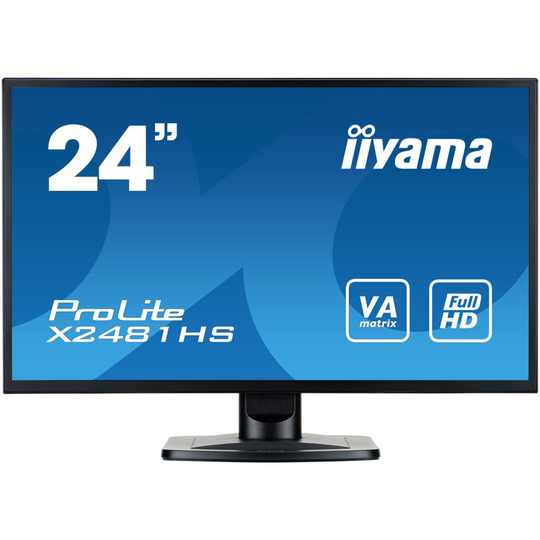 iiyama X2481HS-B1 24" ProLite VA HD LCD Monitor - Black X2481HS-B1