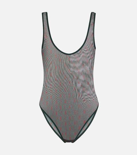 Logo mesh bodysuit