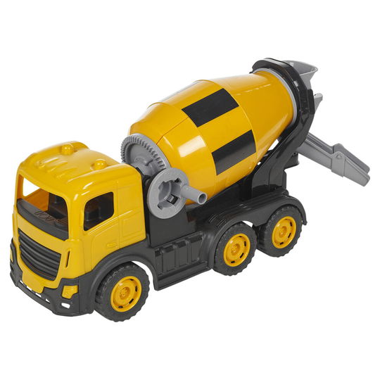 Kids 44cm Push Along Cement Mixer Construction Lorry Toy Car Indoor Outdoor