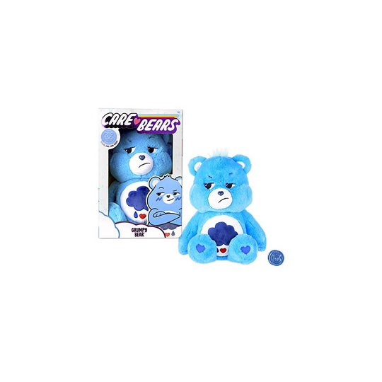 Care Bears 22062 14 Inch Medium Plush Grumpy Bear, Collectable Cute Plush Toy, Cuddly Toys for Children, Soft Toys for Girls and Boys, Cute Teddies Su