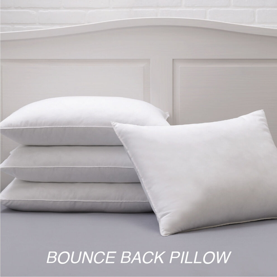 (BOUNCE BACK PILLOW, PACK OF 2) ULTRA SOFT MEMORY FOAM BOUNCE BACK STRIPE PILLOWS
