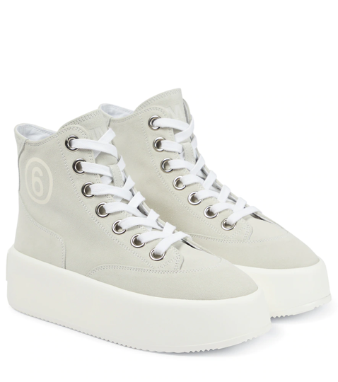 Suede flatform sneakers
