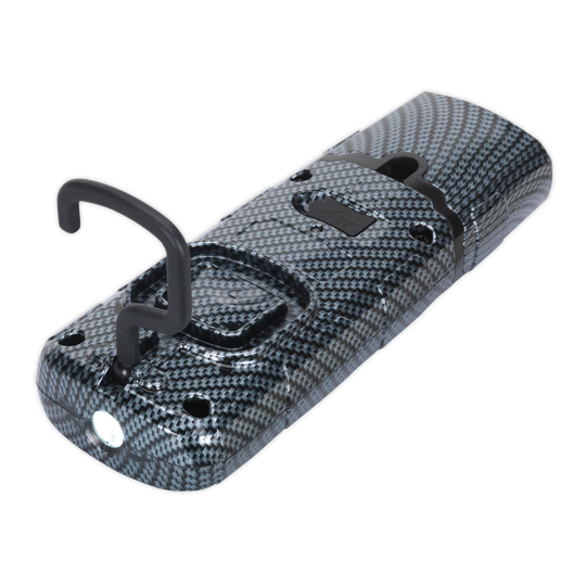 Sealey Rechargeable 360 Inspection Lamp 2W COB + 1W LED Carbon Fibre Effect