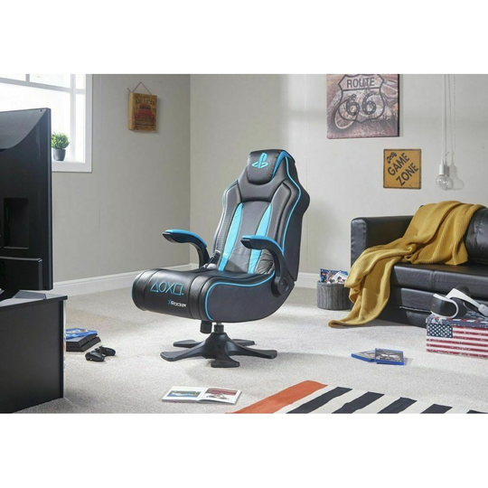 X-Rocker Genesis Blue Official Licensed PlayStation Gaming Chair