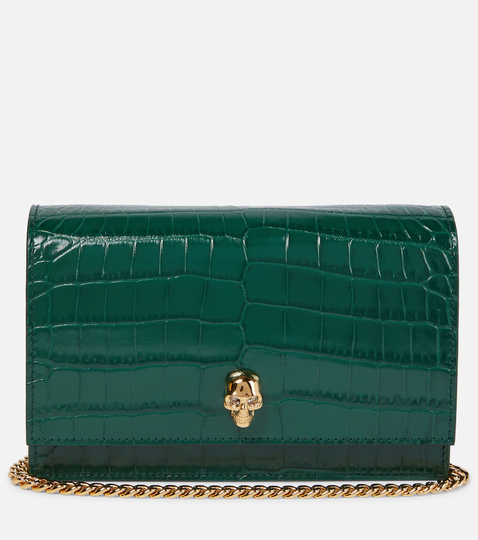 Skull Mini leather crossbody bag
